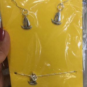 Necklace and earrings